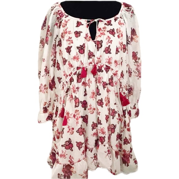 FREE PEOPLE Camella Mini Dress / Ivory Combo NWT - Picture 10 of 12